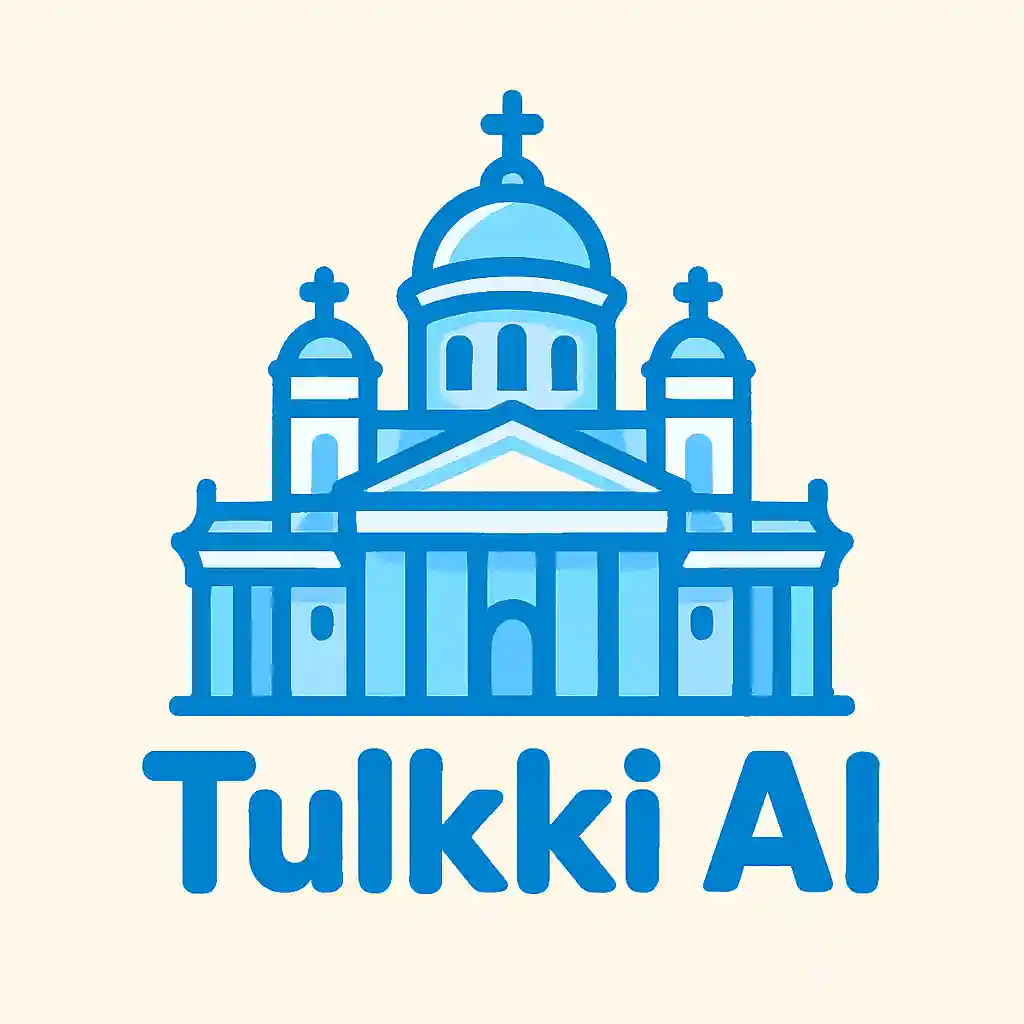 Logo of TulkkiAI.com, a Finnish AI audio intepreter