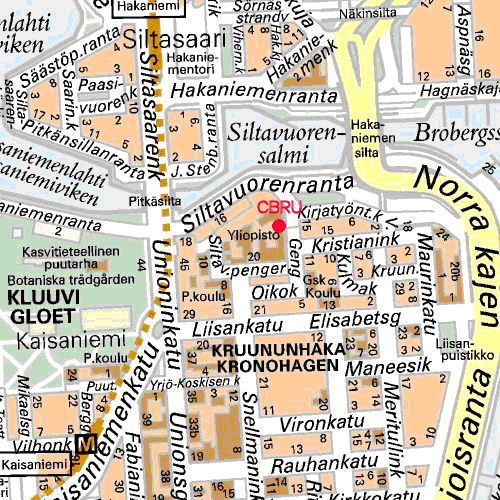 Kartta Kaisaniemi