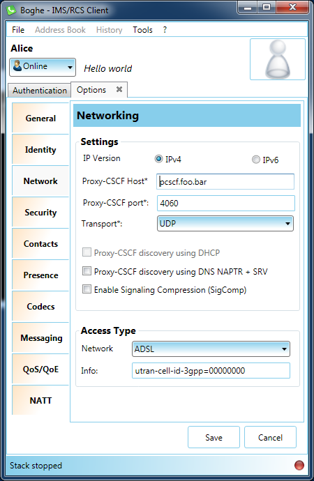 Boghe IMS Client setup Boghe IMS Client setup