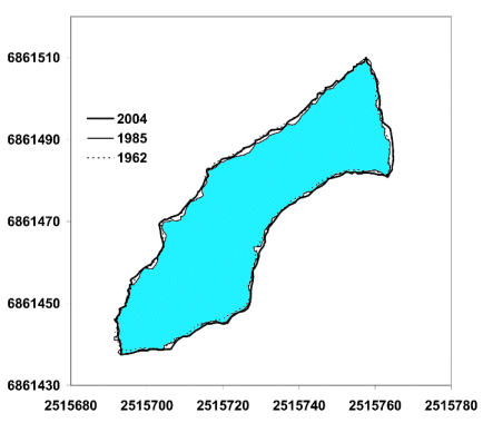 Klikkaamalla kuvaa saaat ortokuvat -62, -66, -73, -85, -97 ja 2004.