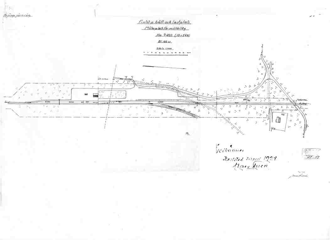 Finntorp station area drawing