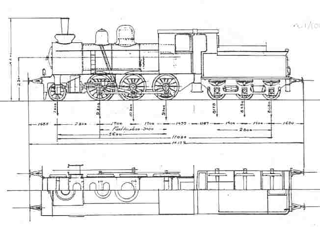 Drawing of engine L 14
