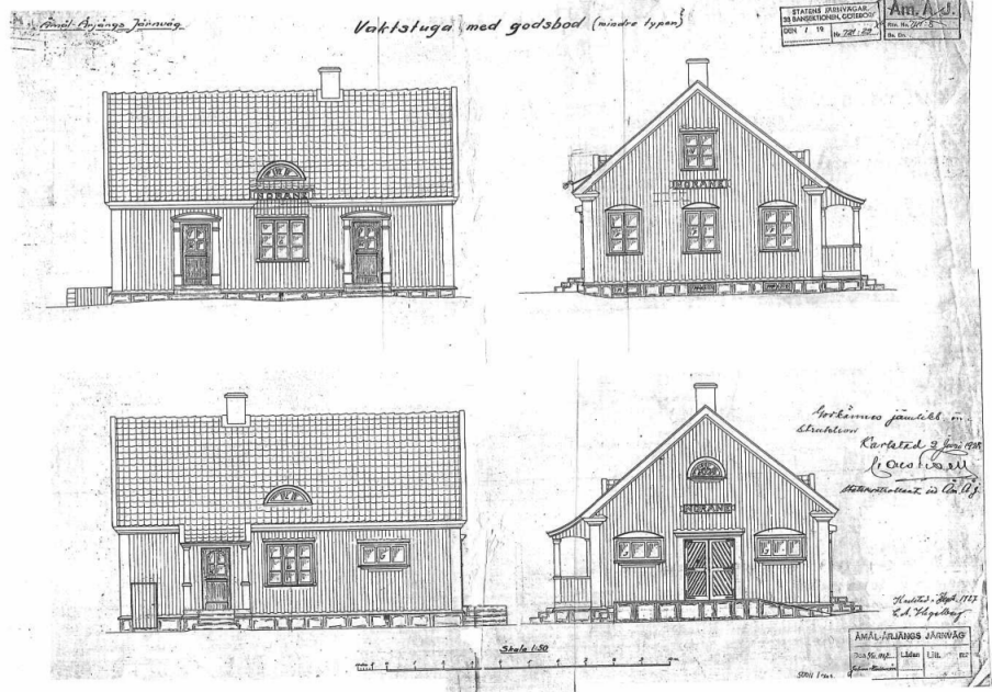 Vaktstuga ritning