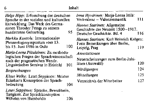 Inhaltsverzeichnis, 6. Folge des Ginkgo-Baums, S. 2/2