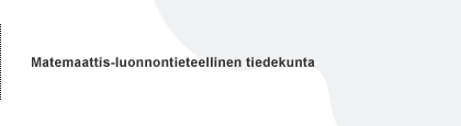 Matemaattis-luonnontieteellinen tiedekunta